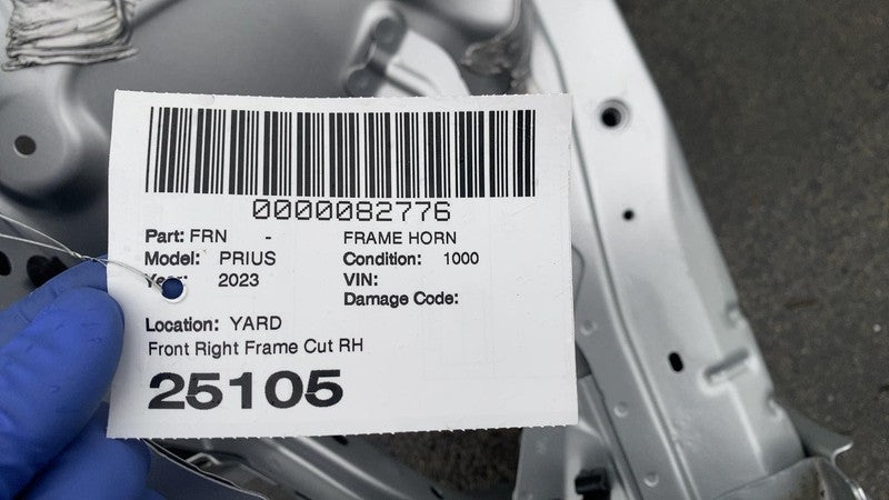 ⭕ 2023-2024 Toyota Prius Front Passenger Side Apron Horn Rail Frame Cu