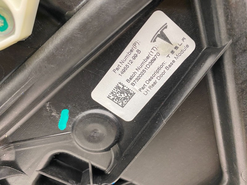 ⭕20-24 Tesla Model Y Rear Driver Left Door Window Regulator & Motor 14