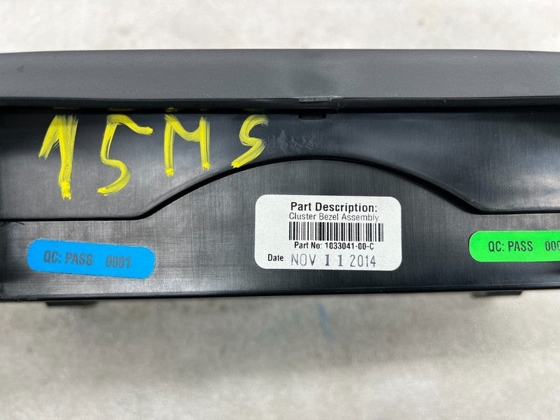 1033041 00 C ⭕ 12-20 Model S X Speedometer Gauge Trim Instrument Cluster Bezel 1033041-00-C