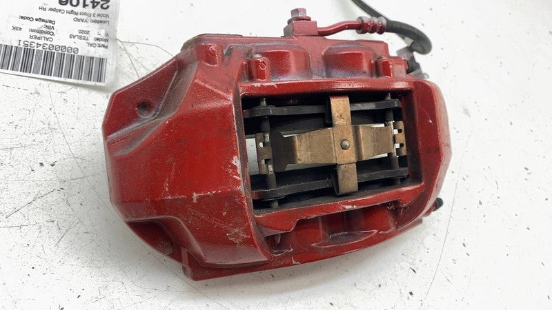 ⭕ 2017-2023 Tesla Model 3 Front Passenger Performance Brake Caliper Red Right RH