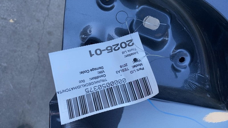 2017-2020 Tesla Model 3 M3 Rear Trunk Tailgate Liftgate Decklid Shell 
