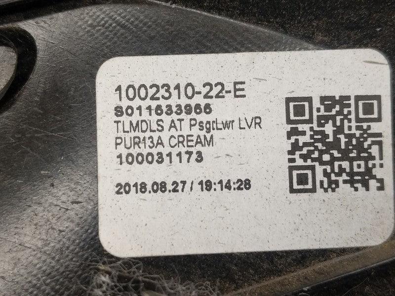 ⭕ 16-20 Model S Front Passenger Lower Dashboard Trim Cover Right RH 10