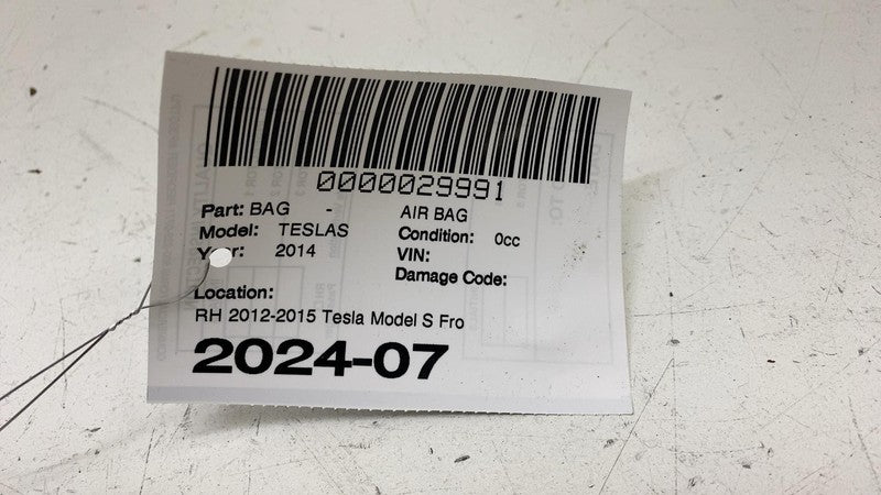 100526000G ⭕ 12-15 Model  S Left or Right Knee Airbag LH & RH Fits either side 1005260-00-G