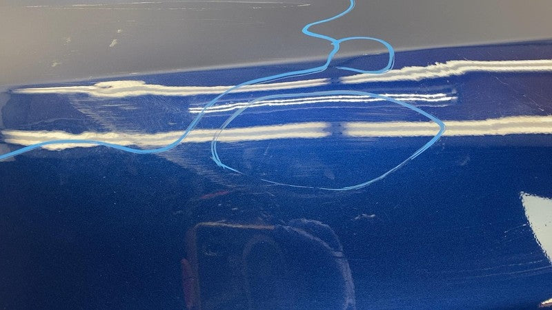 1493561-EC-A ❇️20-24 Tesla Model Y MY Rear Driver Side Door Shell Panel Left LH OEM Blue PPSB