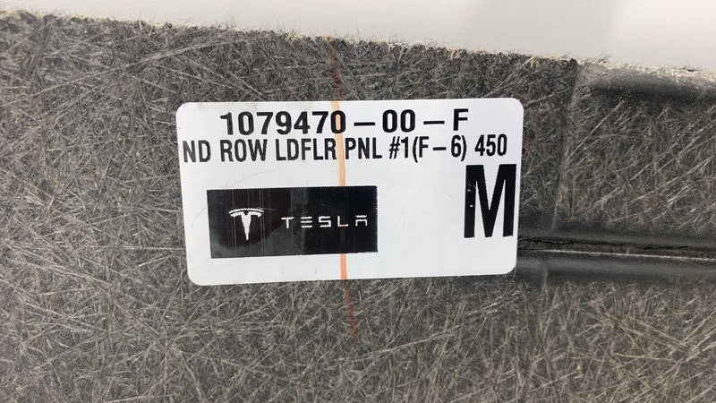 ⭕ 16-20 Tesla Model X Rear Second Row Load Floor Trim Carpet Panel 107