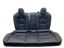 ⭕ 17-20 Tesla Model 3 Rear Left & Right Black Leather Seat Cushion Upper & Lower