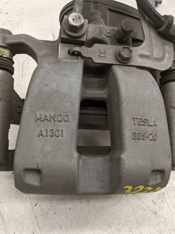 ⭕ 2017-2025 Tesla Model 3 Rear Right Caliper + Brake Hose Line BASE 10