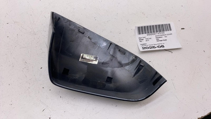 ⭕12-20 Model S Front  Exterior Door Mirror Skull Cap Left Gray PMTG 10