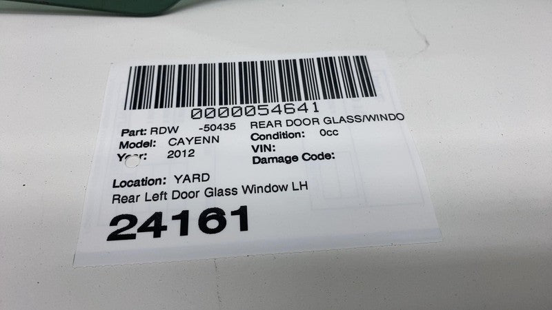 E2 43R-005013 ⭕ 2011-2018 Porsche Cayenne Rear Driver Side Door Window Glass Left LH Assembly