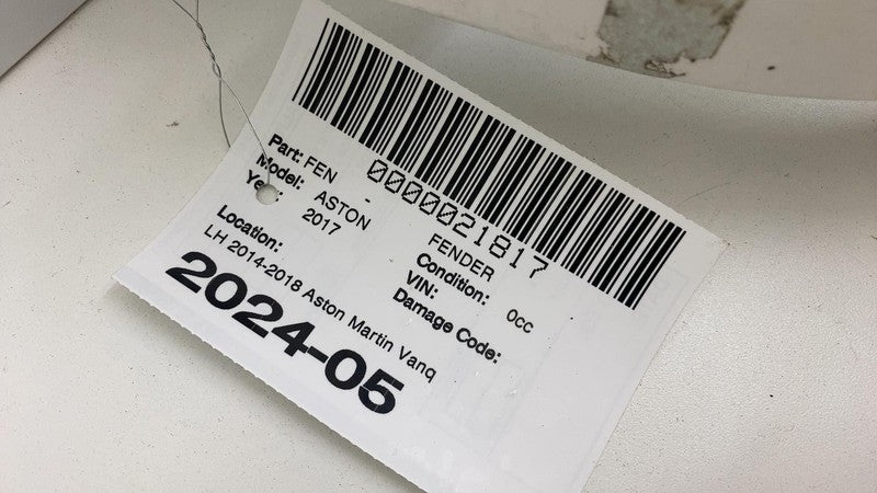 CD33-16006-AE ⭕ 2014-2018 Aston Martin Vanquish Driver Side Fender Left Assy LH CD33-16006-AE