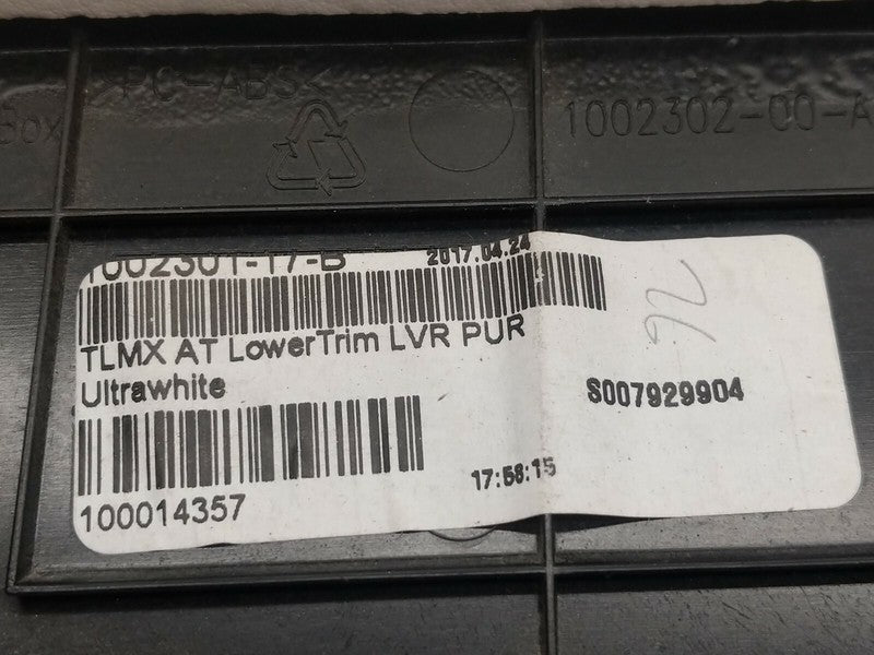 ⭕ 16-20 Model S X Instrument Panel Dash Lower Glove Box Trim White 100