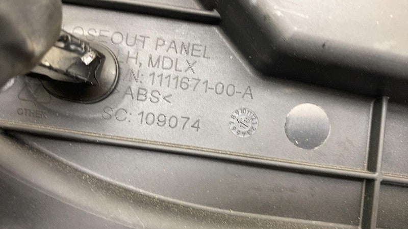 ⭕ 16-20 Tesla Model X Front Driver Side Door Close Out Panel Left 1111