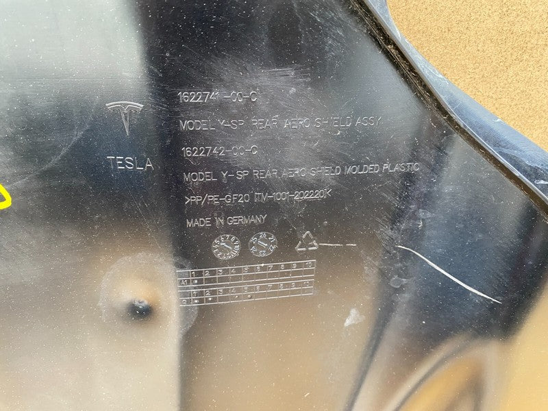 1622741 00 C ⭕ 20-23 Tesla Model Y Rear Under Body Aero Shield Guard Cover Panel 1622741-00-C