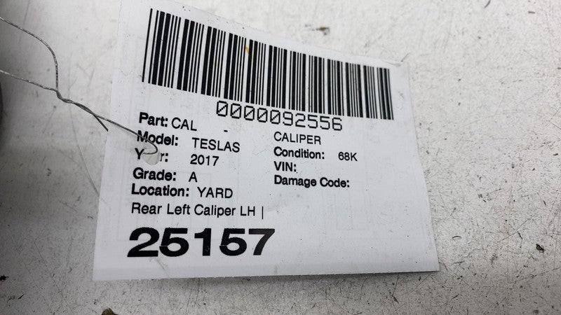 ⭕ 16-20 Model S MS Rear Driver Side Caliper w/ Brake Hose Line Left 10