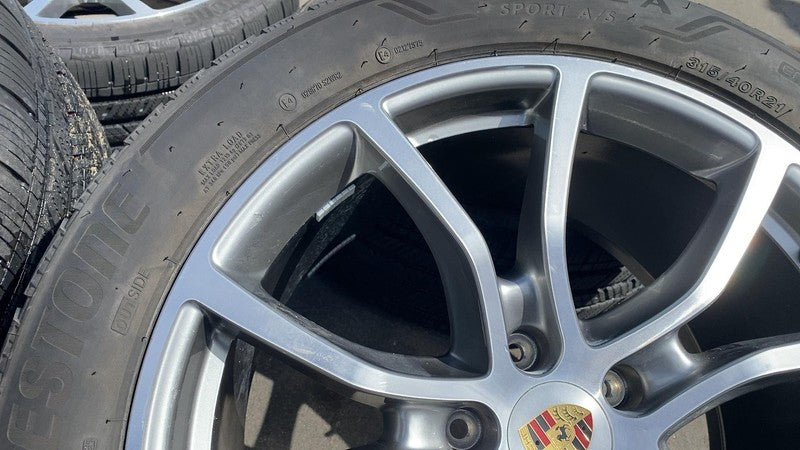4N0 909 144 H ⭕2019-2024 Porsche Cayenne SET of 4 Front & Rear Wheel Rim 10 Bent Spoke w/ Tire