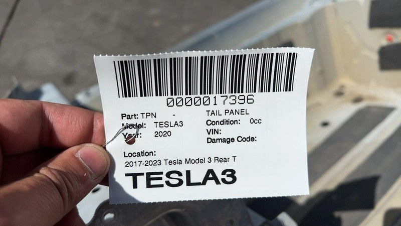 ⭕ 2017-2023 Tesla Model 3 Rear Tail Panel Bucket + Upper & Lower Rail Structural