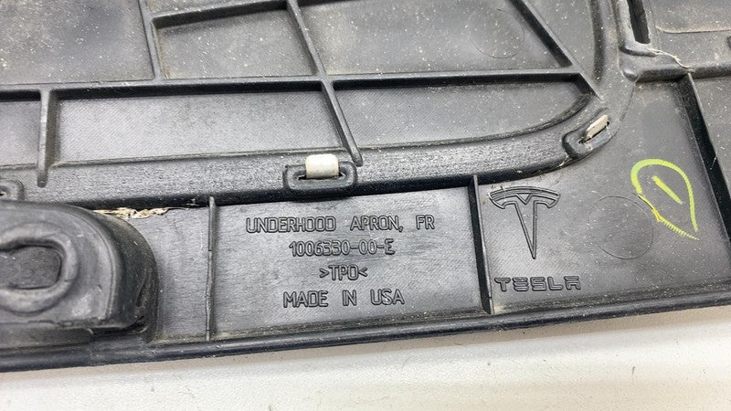 100633000E ⭕12-15 Model S Front Under Hood Apron Latch Lock Cover Trim Molding 1006330-00-E