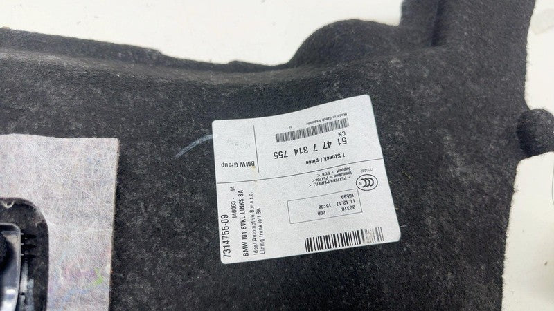 51477314755 ⭕ 14-21 BMW i3 I01 Rear Left Lower Quarter Trunk Cover Trim Panel LH 51477314755