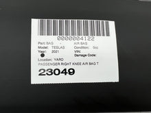 2021-2023 Tesla Model S X Plaid Front Right Passenger Knee Airbag BLACK w/ Trim