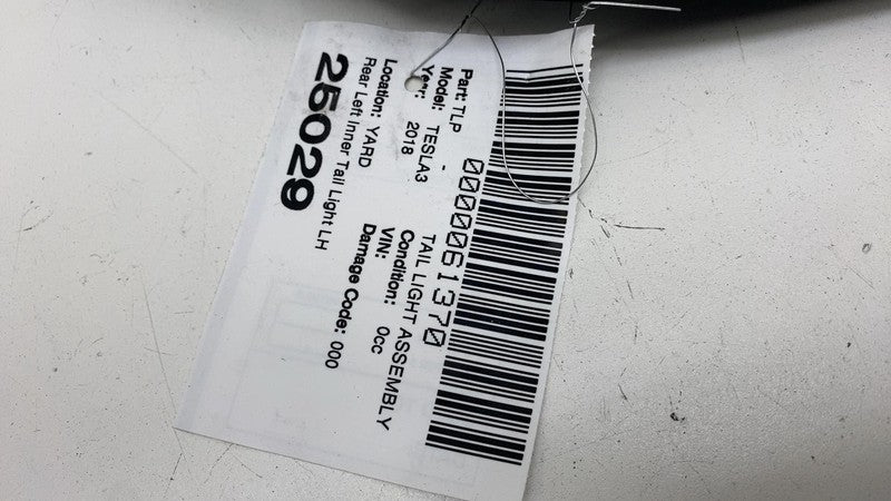 1077401 90 D ⭕ 2017-2023 Model 3 Rear Left Inner Taillight LED Tail Lamp 3-Pin 1077401-90-D