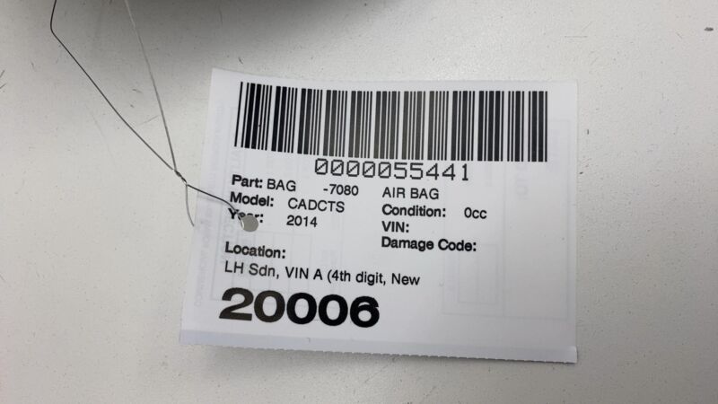 23432191 2014 2015 2016 Cadillac CTS ATS Driver Steering Wheel Airbag Air Bag  23432191