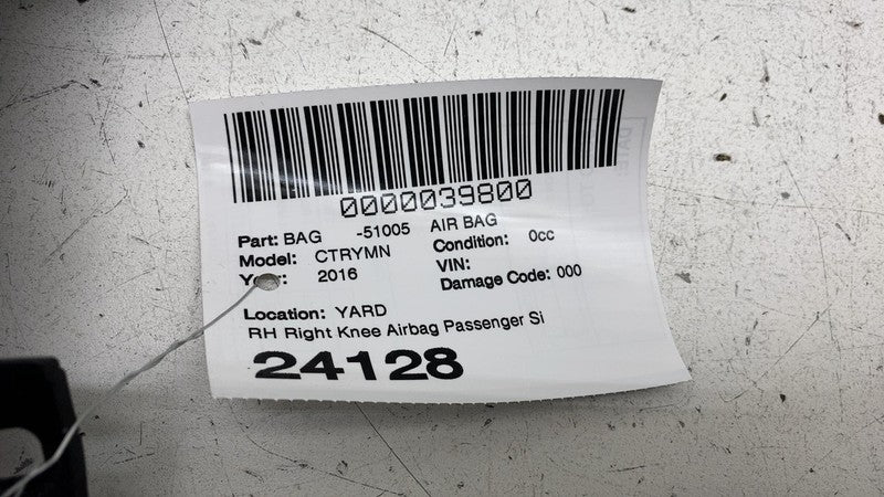 15121050197 ⭕11-16 Countryman R60 R61 Front Passenger Knee Airbag Glove Box Right 3002205502