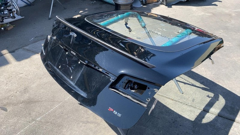 ⭕ 12-15 Tesla Model S Rear Trunk Liftgate Hatch Panel w/ Window Glass 