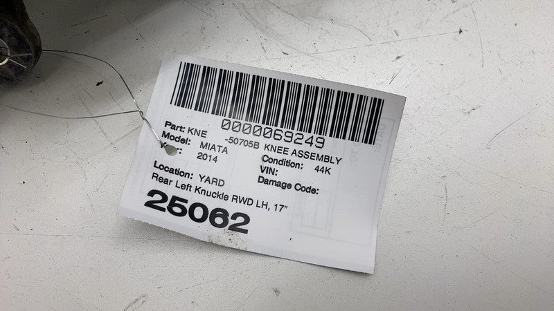 ⭕ 09-15 Mazda MX-5 Miata Rear Left Spindle Knuckle Wheel Hub w/ Dust Shield RWD