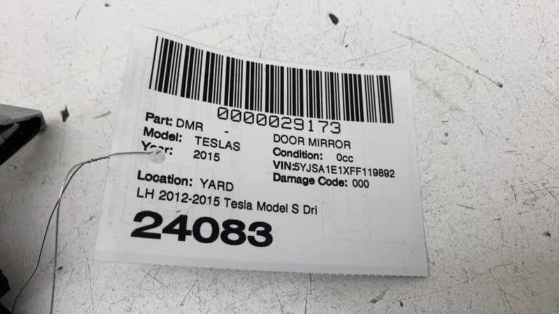 ⭕ 2012-2015 Tesla Model S Driver Exterior Rear View Door Mirror Left B