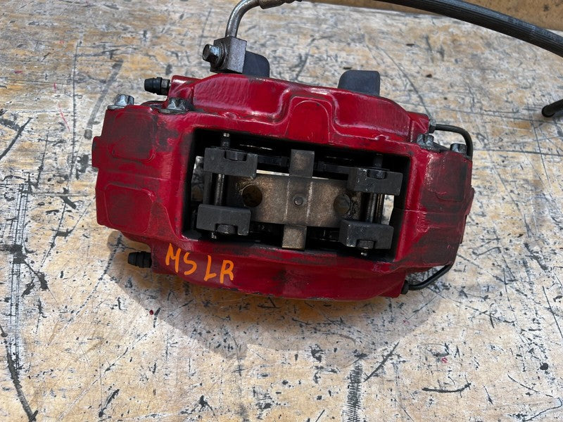 ⭕ 2012-2020 Tesla Model S Front Driver Side Caliper Red w/ Brake Hose 