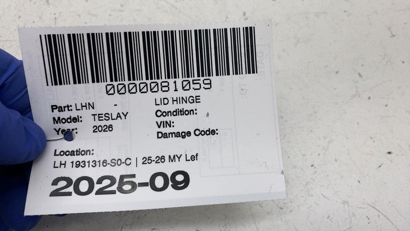 ⭕ 2025 2026 Tesla Model Y Rear Driver Side Liftgate Hinge Left Assy 19