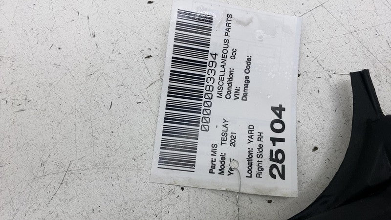150688690F ⭕ 20-23 Model Y Right Exterior B-Pillar Applique Trim w/ Camera RH 1506886-90-F