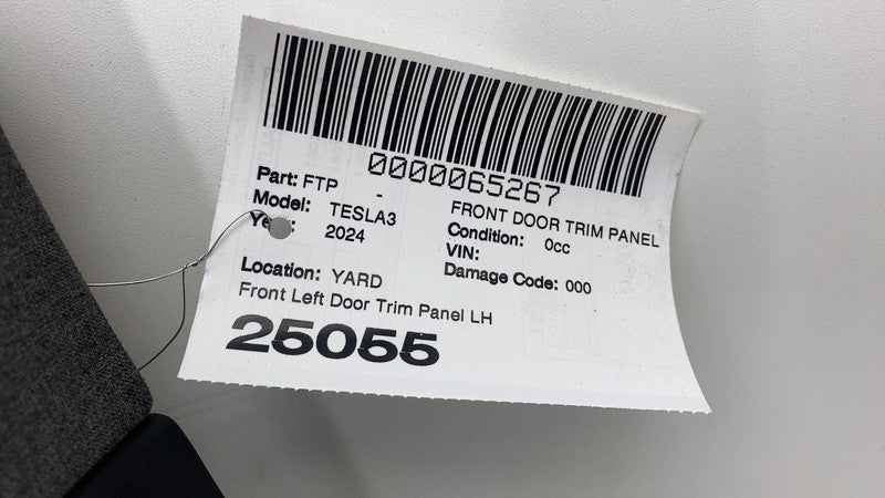 ⭕2024 2025 Tesla Model 3 Front Driver Side Highland Door Panel Trim Ca