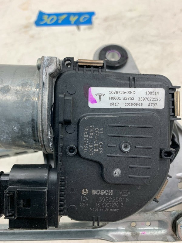 ⭕ 17-23 Tesla Model 3 Front Windshield Wiper Motor Linkage & Module 10