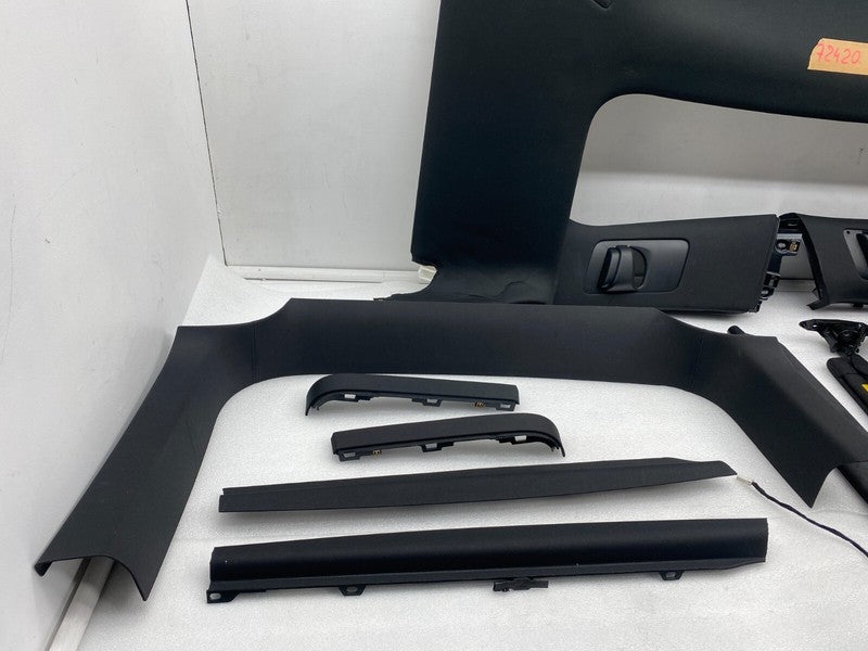 ⭕ 16-20 Tesla Model X SET Headliner Sunvisor Upper A + B + C-Pillar Tr