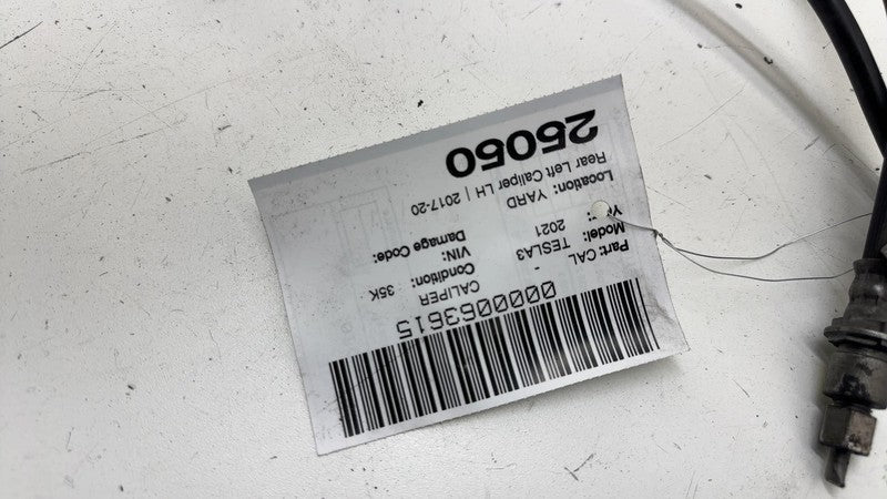 1044623-00-H ⭕ 2017-2025 Tesla Model 3 Rear Left Caliper w/ Brake Line Hose BASE 1044623-00-H