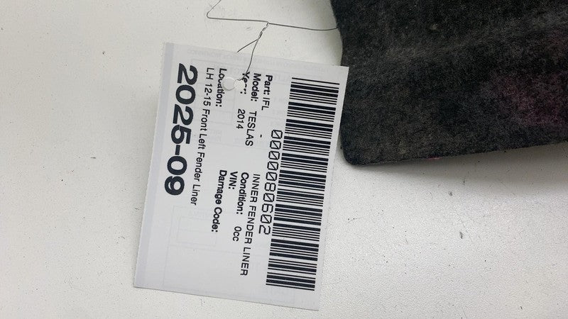 ⭕ 12-15 Model S MS Front Driver Side Wheel Fender Liner Splash Shield Guard Left