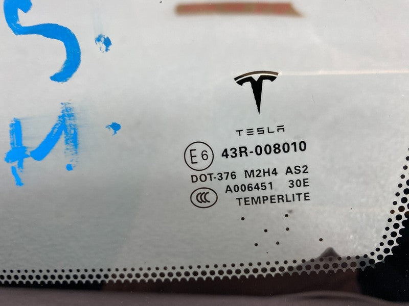 E6 43R-008010 ⭕ 12-15 Tesla Model S Rear Passenger Side Quarter Fixed Glass Right 1051820-00-A