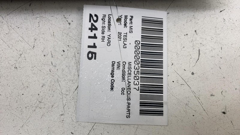 110043700E ⭕ 2017-2023 Tesla Model 3 Left B-Pillar Applique Glass Trim Molding 1100437-00-E