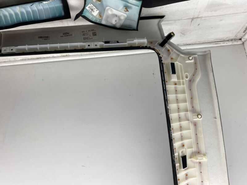 100745702C 2016-2020 Tesla Model S SET of Ceiling Headliner Sunvisor Upper A + B + C-Pillar