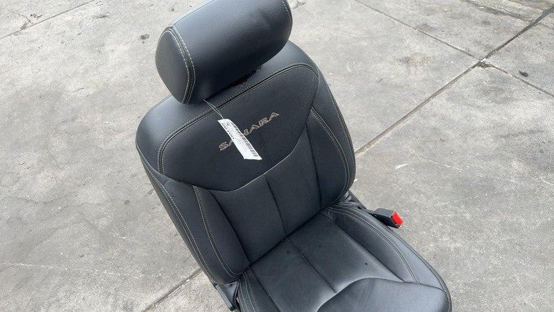 ⭕ 11-17 Jeep Wrangler Front Passenger 1st Row Bucket Seat Black Leather Right RH