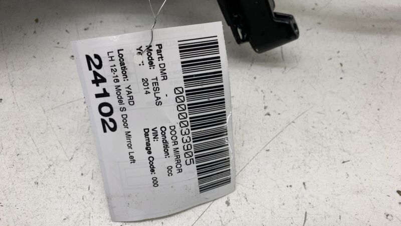 1041317-00-A 2012-2016 Tesla Model S Driver Exterior Rear View Door Mirror Left LH Blue PMMB