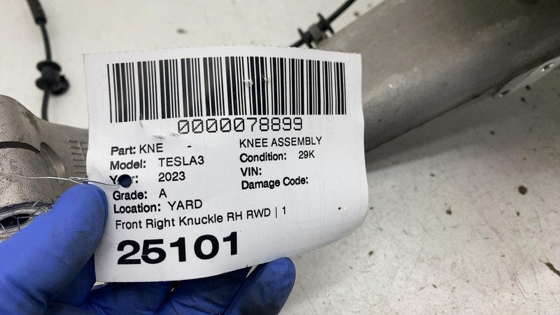 ⭕ 17-23 Tesla Model 3 Front Right Spindle Knuckle + Hub & Shield RH 10