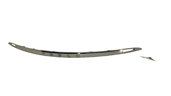 ⭕ 12-20 Tesla Model S Rear Liftgate Trunk Lid Chrome Trim Molding 1025776-00-A