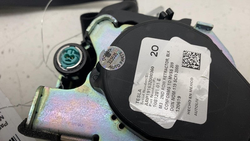 ⭕ 17-20 Tesla Model 3 Rear Left or Right 2nd Row Seatbelt Retractor 10