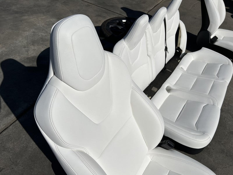 ⭕ 18-20 Tesla Model S Left & Right Front Bucket Seat + Rear 2nd Row Se