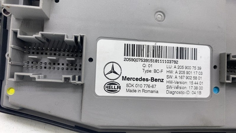 ⭕ 19 20 Mercedes-Benz C300 W205 SAM Body Fuse Relay Control Module A20