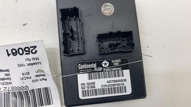 68316094AC ⭕ 2017-2020 Chrysler Pacifica Rear Liftgate Tailgate Control Module 68316094AC