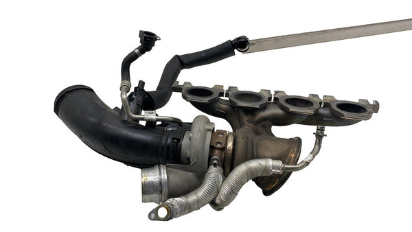 2018 2019 BMW 530e Turbocharger Exhaust Manifold w/ Air Intake Resonator & Hose