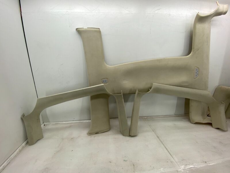 105392107J 2016-2020 Tesla Model X SET of Ceiling Headliner Door Trim + B + C-Pillar Panel